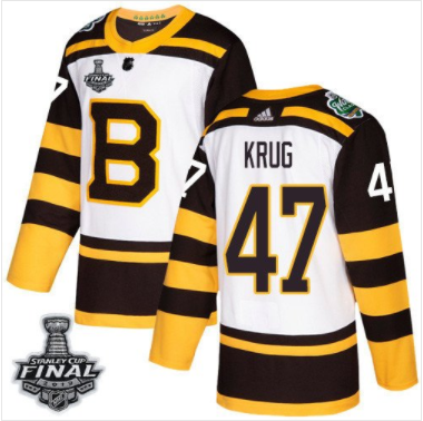 Bruins #47 Torey Krug Weiß Classic 2019 Stanley Cup Final Stitched